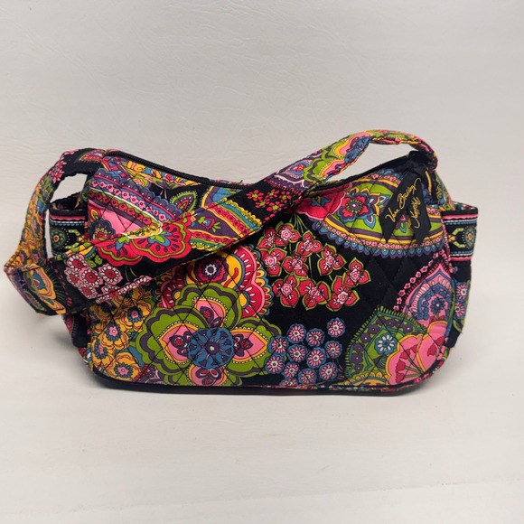 Vera Bradley Shoulder Bag Womens Small Multicolor Provencal Paisley Quilted Boho